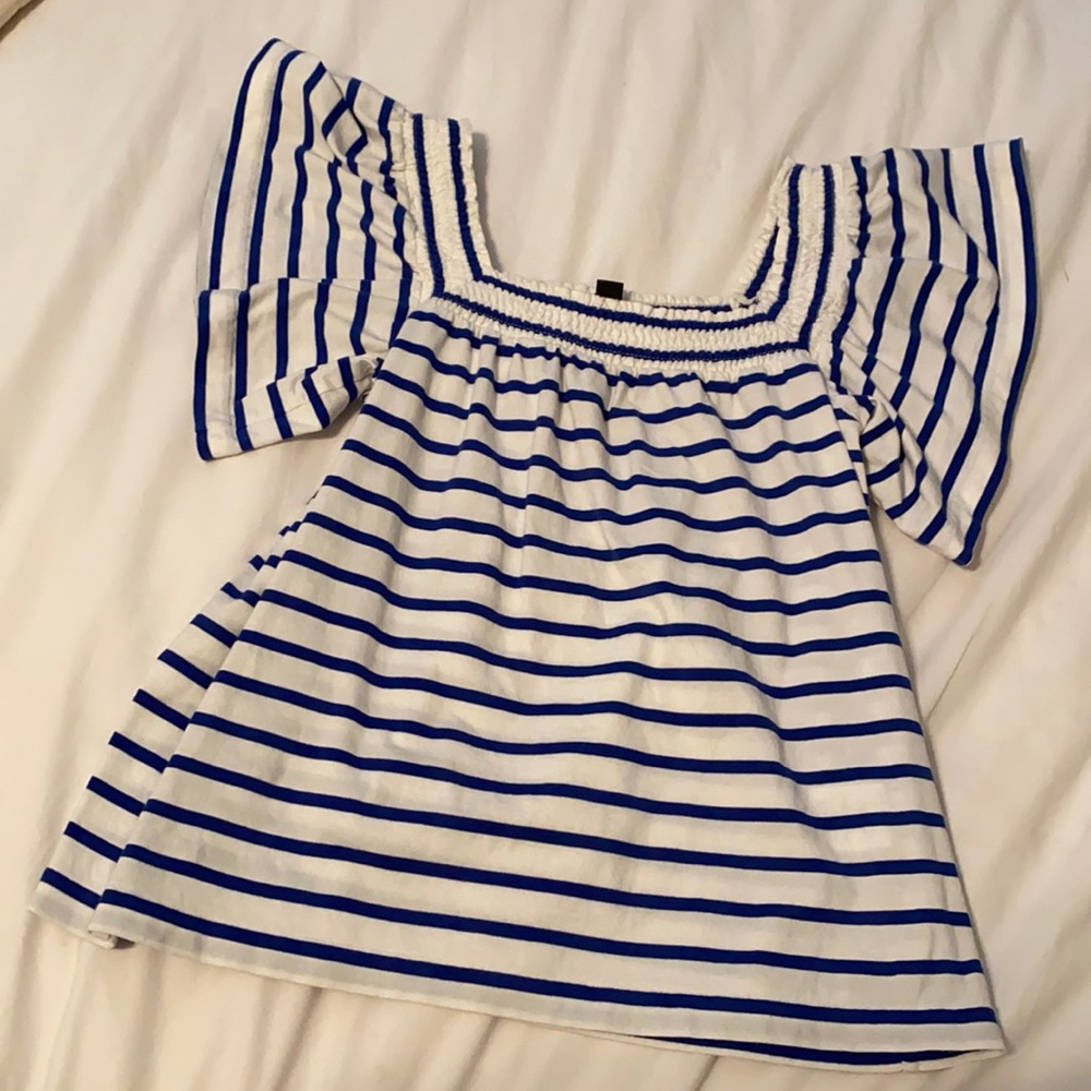 Butterfly-sleeve J. Crew Top